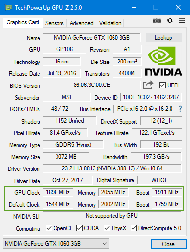 Windows Update: NVIDIA – Display – 10 27 2017 23.21.13.8813